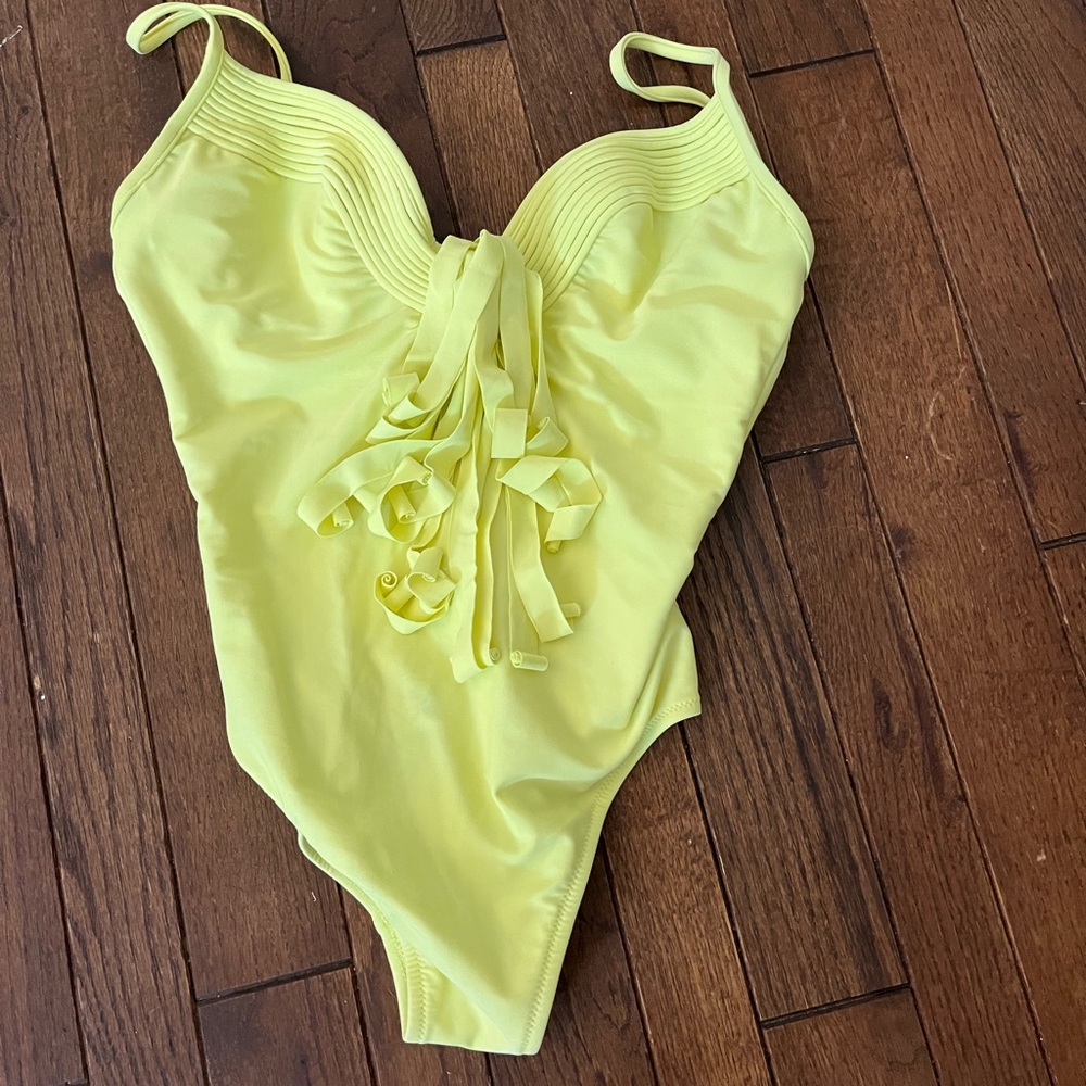 Tommy Bahama Yellow One Piece Swimsuit
